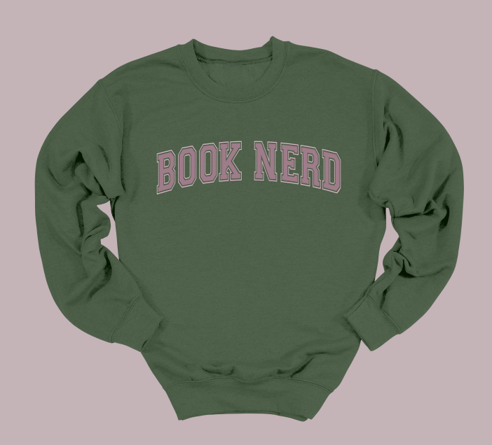 Book Nerd Crewneck Sweater