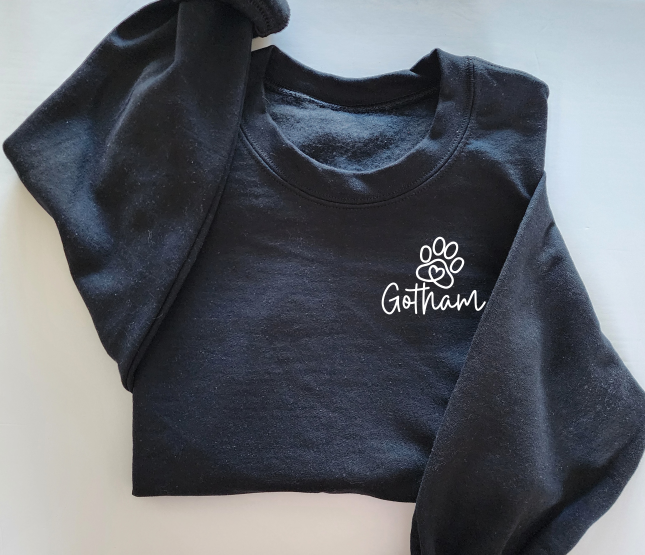 Custom Paw Print with Pet Name