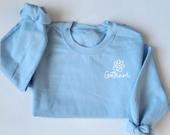 Custom Paw Print with Pet Name