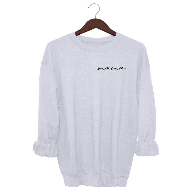 Handwritten Mama Crewneck Sweater