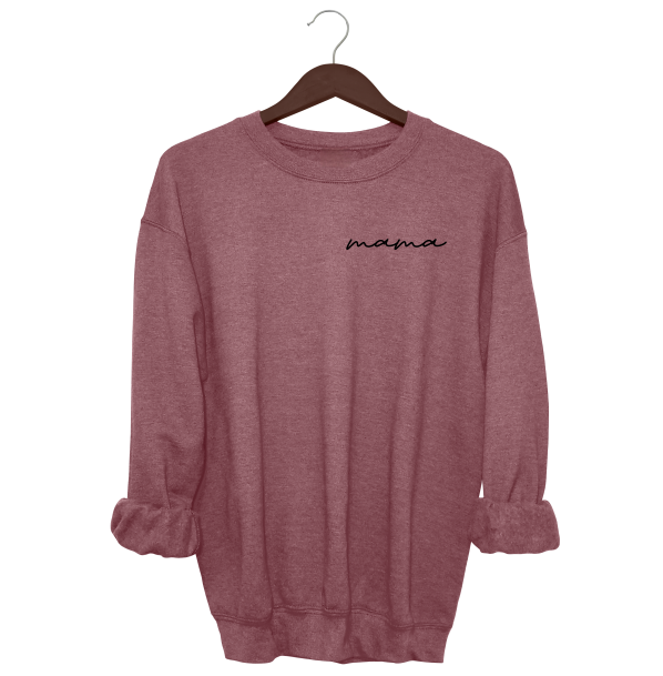 Handwritten Mama Crewneck Sweater