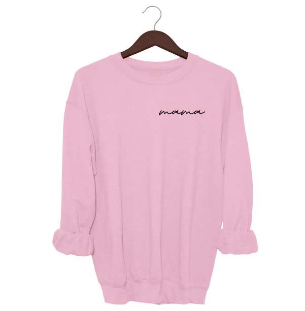 Handwritten Mama Crewneck Sweater