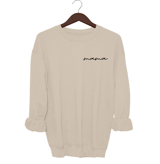 Handwritten Mama Crewneck Sweater