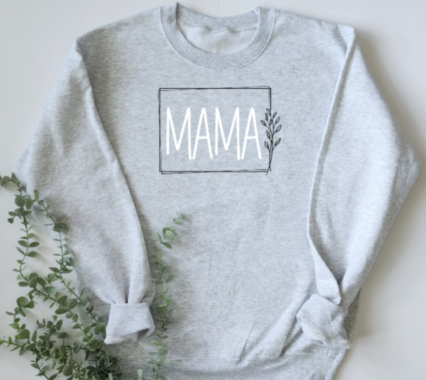 Mama with Leaf Border
