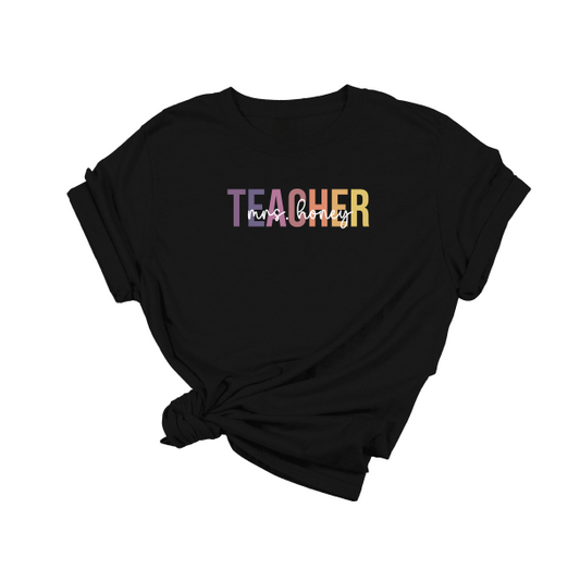 Personalized Teacher T-Shirt