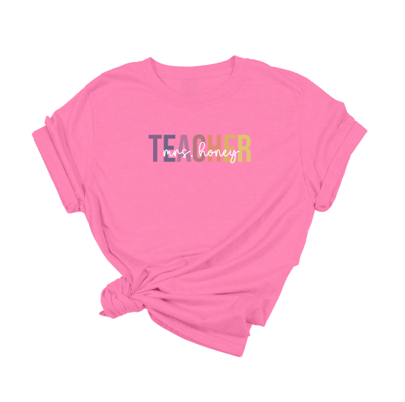 Personalized Teacher T-Shirt