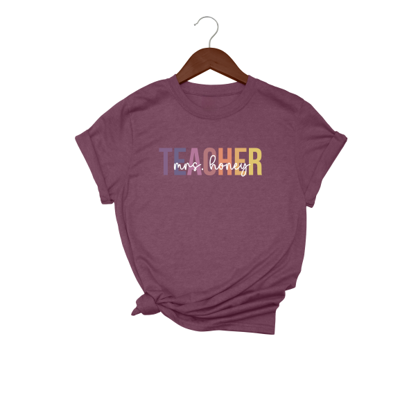 Personalized Teacher T-Shirt
