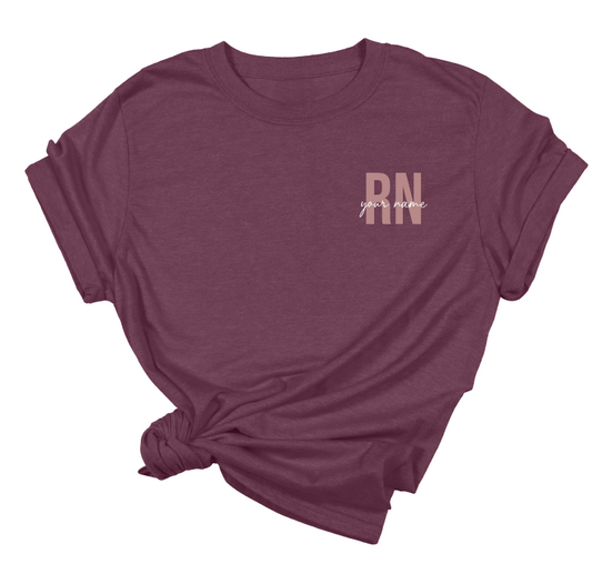 Personalized RN T-Shirt