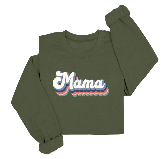Retro Mama Crewneck Sweater
