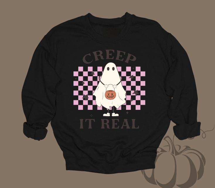 Creep It Real Crewneck Sweaters