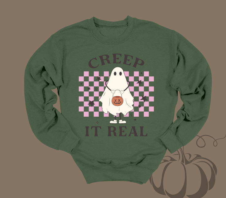 Creep It Real Crewneck Sweaters
