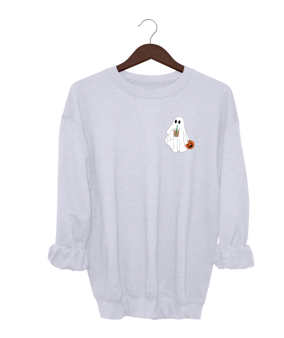 Iced Coffee Ghost Crewneck Sweater