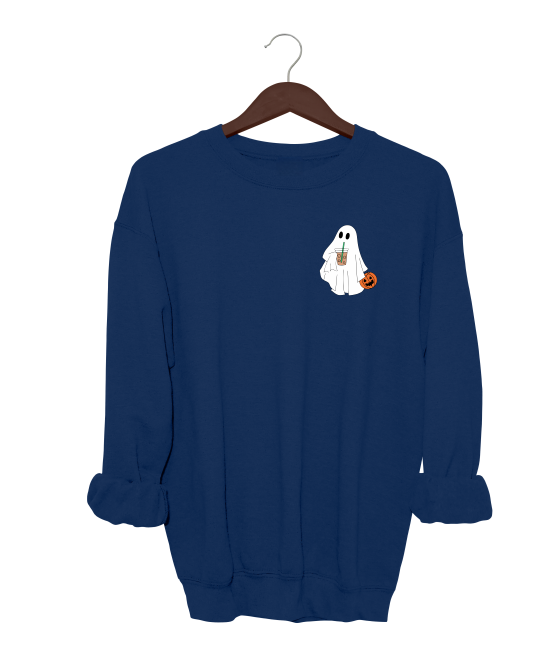 Iced Coffee Ghost Crewneck Sweater