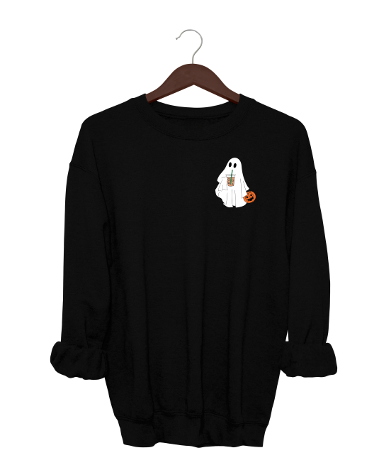 Iced Coffee Ghost Crewneck Sweater