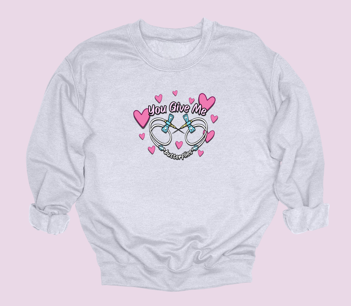 You Give Me Butterflies Crewneck Sweater