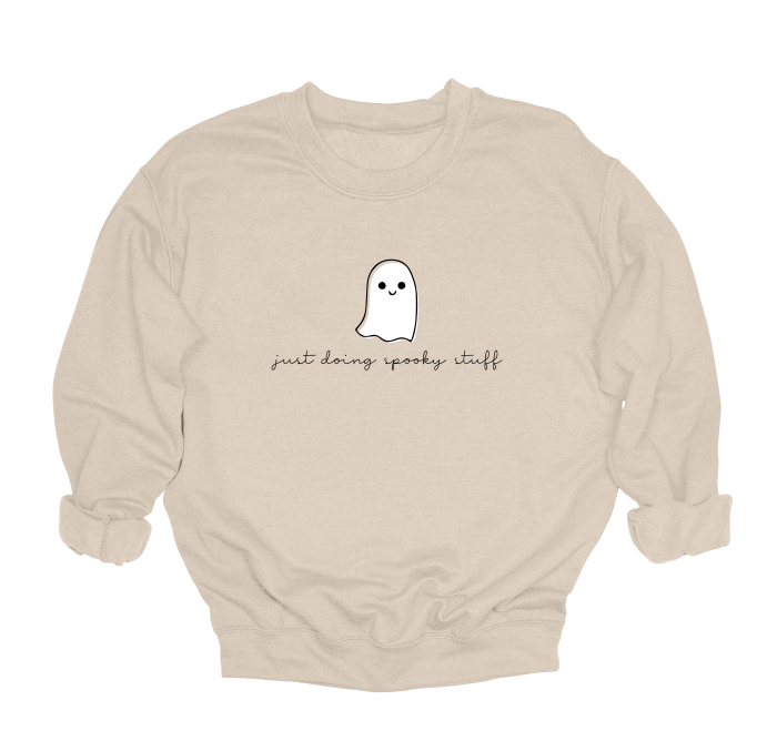 Just Doing Spooky Things Crewneck Sweater