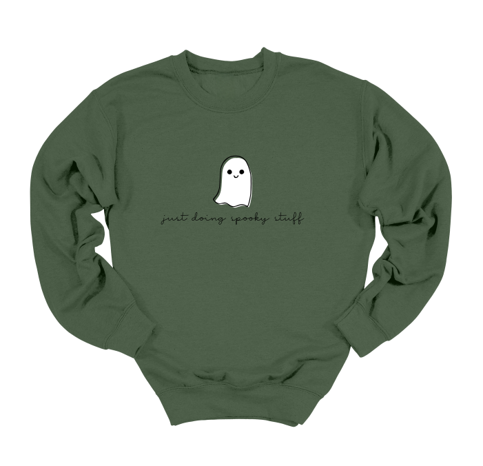 Just Doing Spooky Things Crewneck Sweater