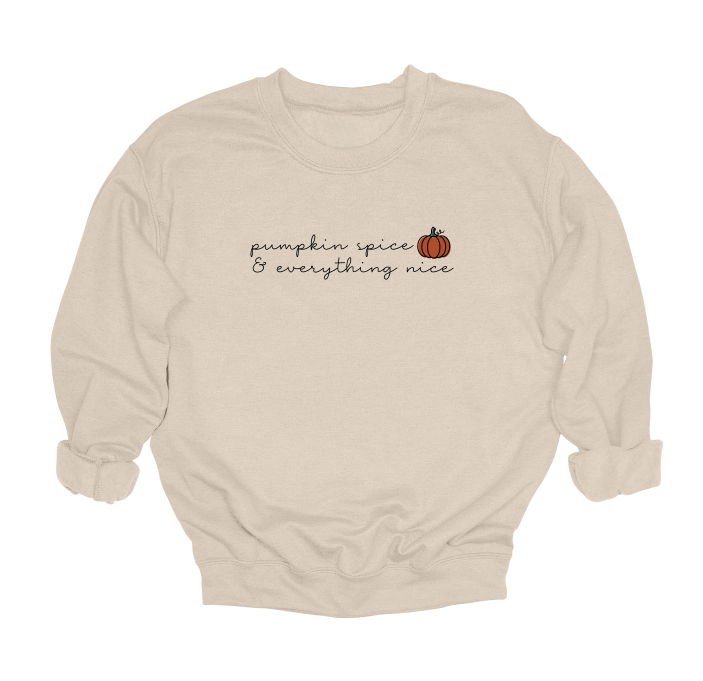 Pumpkin Spice & Everything Nice Crewneck Sweater
