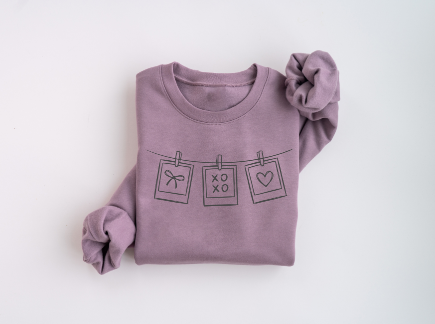Love Polaroid Crewneck Sweaters