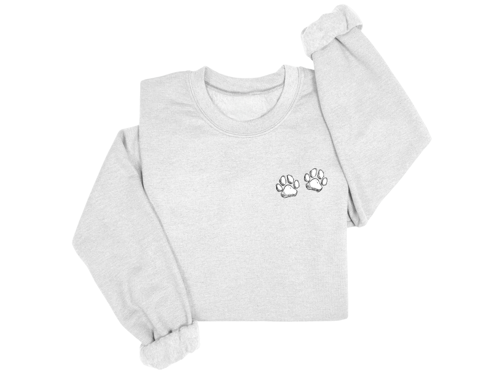 Paw Prints Crewneck Sweater