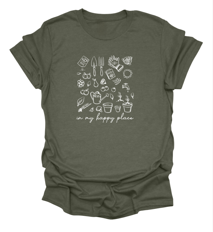 In My Happy Place Gardening T-Shirt