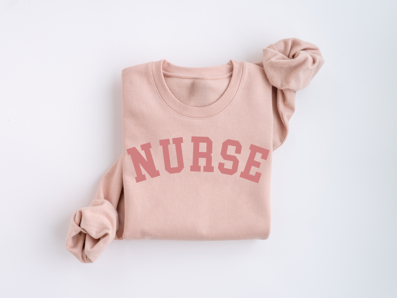 Varsity Nurse Crewneck Sweater