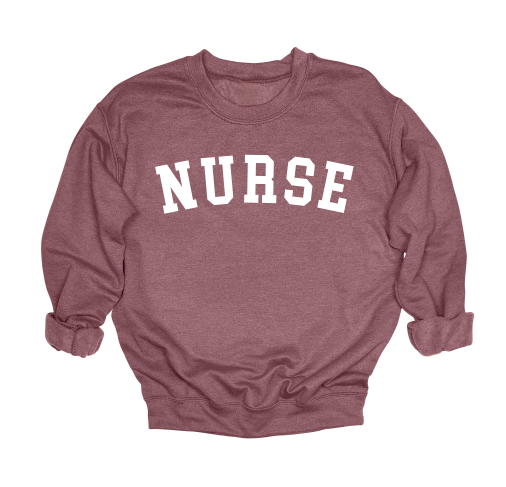 Varsity Nurse Crewneck Sweater