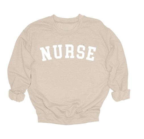 Varsity Nurse Crewneck Sweater