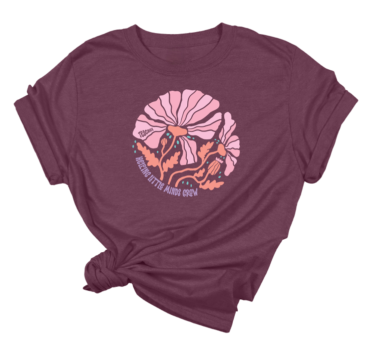 Boho Helping Little Minds Grow T-Shirt