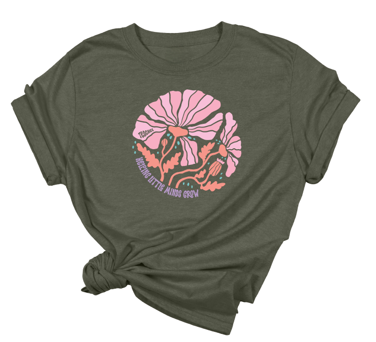 Boho Helping Little Minds Grow T-Shirt