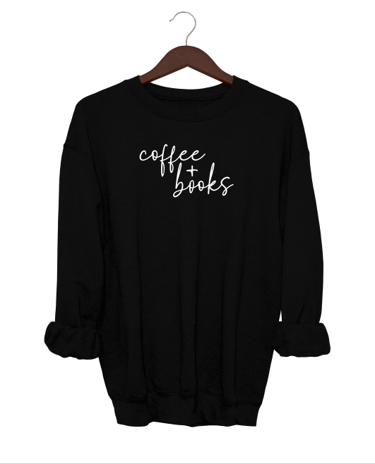 Coffee + Books Crewneck Sweater