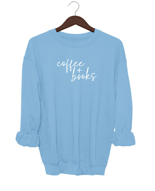 Coffee + Books Crewneck Sweater