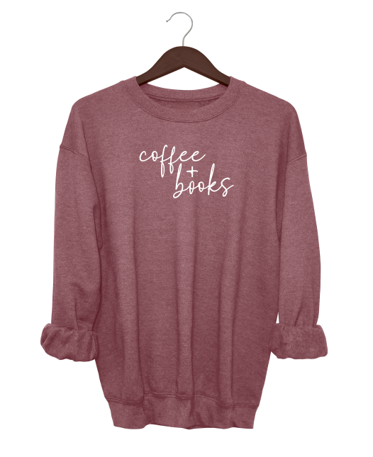 Coffee + Books Crewneck Sweater