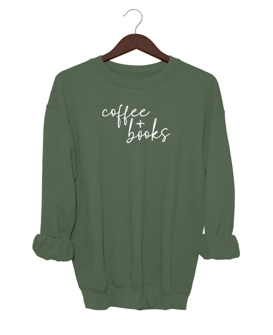 Coffee + Books Crewneck Sweater
