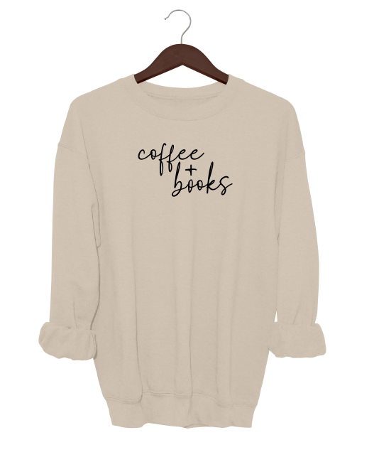 Coffee + Books Crewneck Sweater