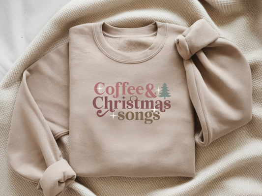 Coffee & Christmas Songs Crewneck Sweater