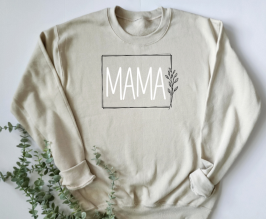 Mama with Leaf Border