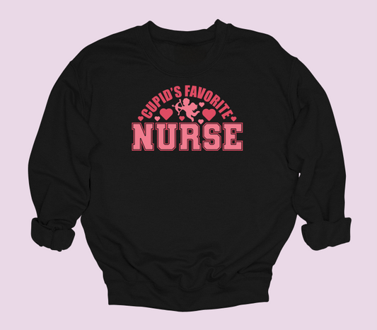Cupid's Favourite Nurse Crewneck Sweater