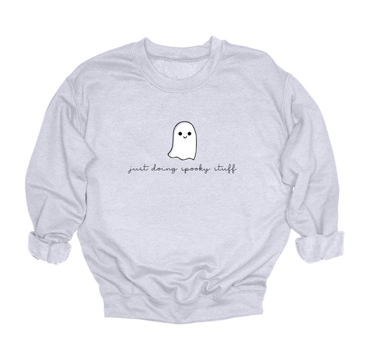 Just Doing Spooky Things Crewneck Sweater
