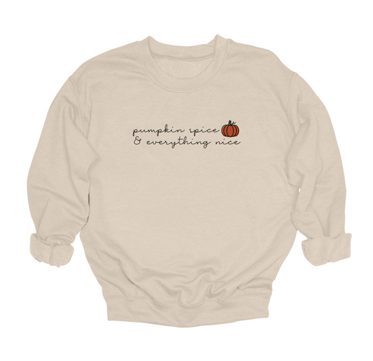 Pumpkin Spice & Everything Nice Crewneck Sweater