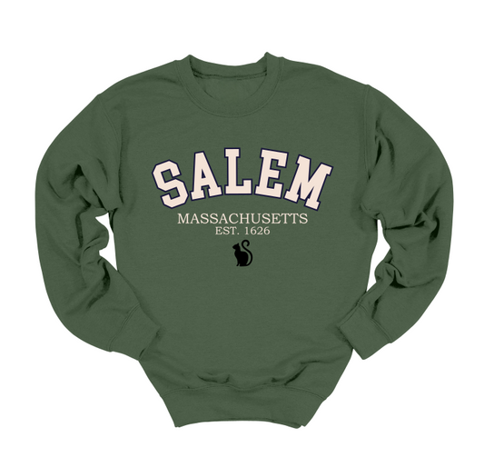 Salem Varsity Crewneck Sweater