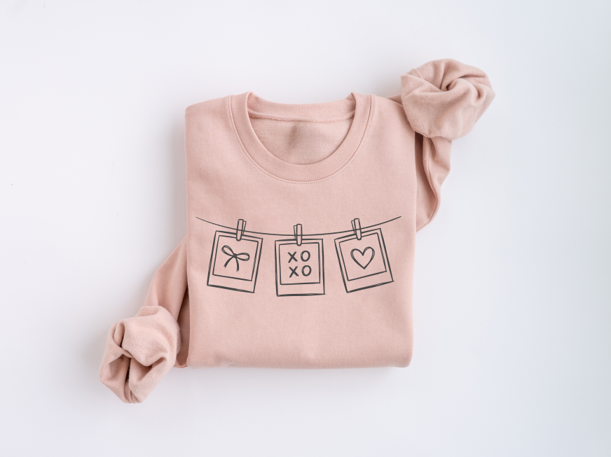 Love Polaroid Crewneck Sweaters
