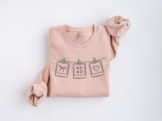 Love Polaroid Crewneck Sweaters