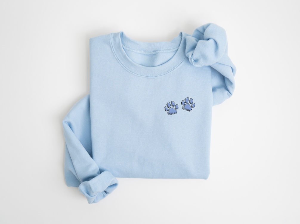Paw Prints Crewneck Sweater