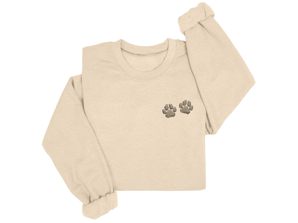 Paw Prints Crewneck Sweater
