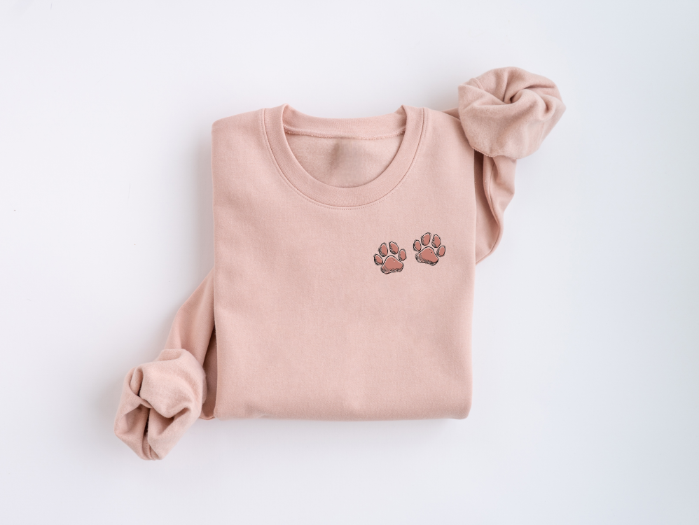 Paw Prints Crewneck Sweater
