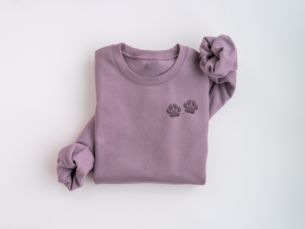Paw Prints Crewneck Sweater