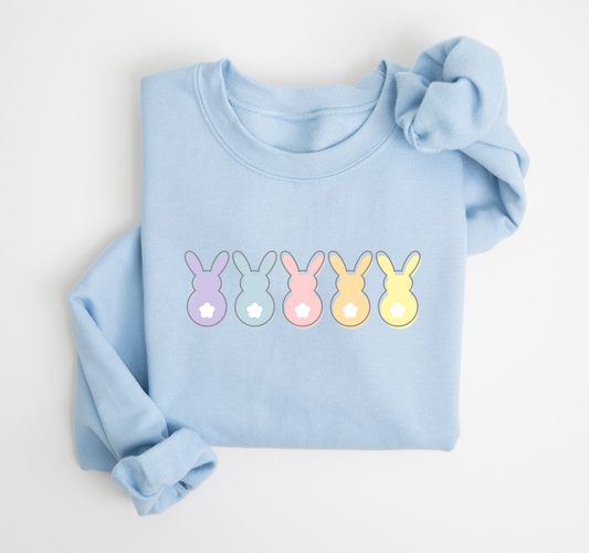 Pastel Bunny Crewneck Sweater
