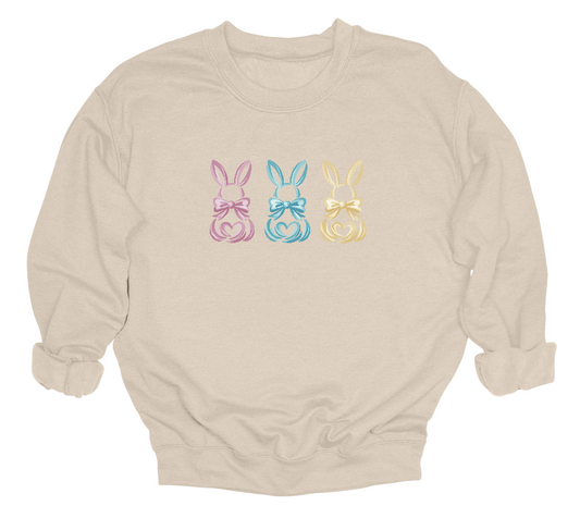Coquette Bunny Crewneck Sweater