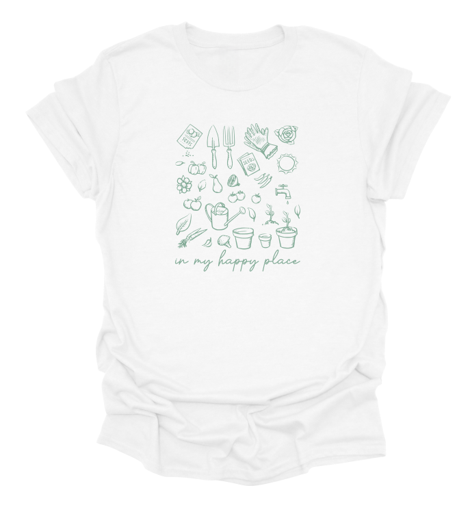 In My Happy Place Gardening T-Shirt